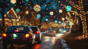 Drive-thru holiday lights