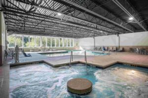 Holiday Inn features one of the largest spas in West Michigan!