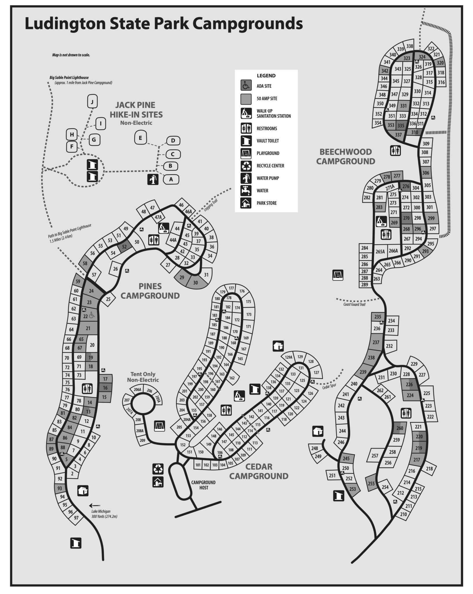 Camping at Ludington State Park - Visit Ludington